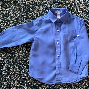 Janie and Jack Linen button down shirt size 3T